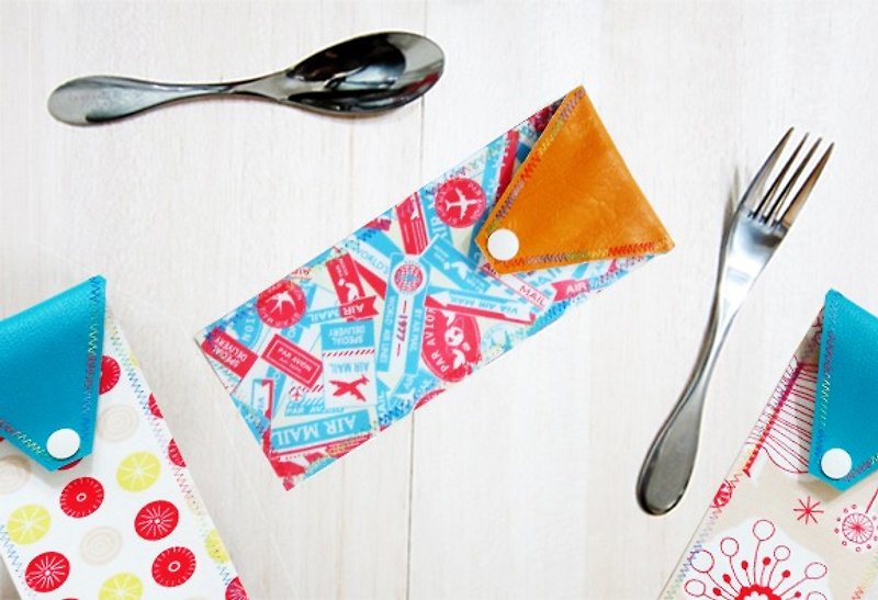 Waterproof tableware bags & pencil case - Chopsticks - Waterproof Material Multicolor