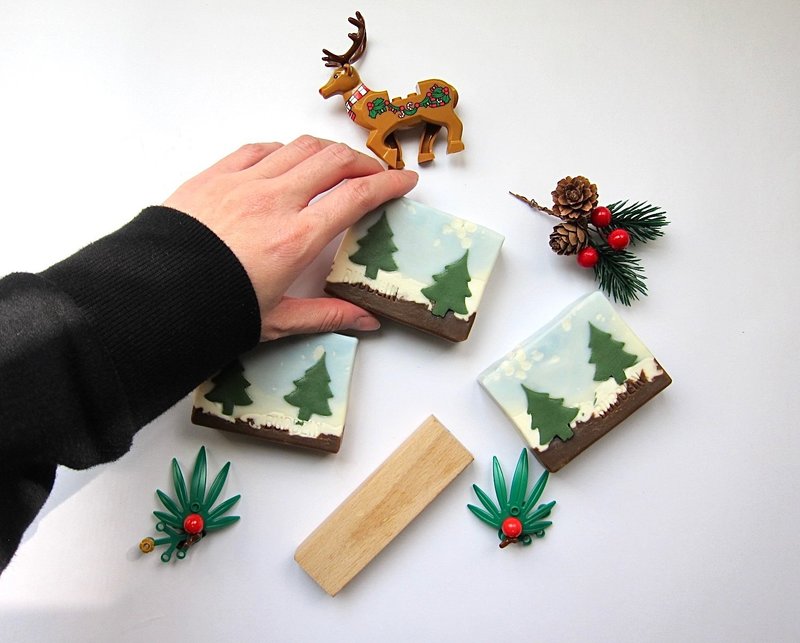 【Christmas Gift Exchange】Christmas Style Handmade Soap - Soap - Other Materials 