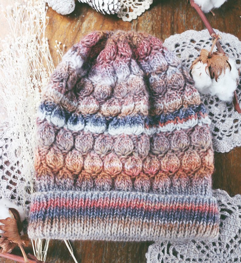 ChiChi Handmade-Into the Autumn Wilderness-Reflex Hat-Woolen Hat - Hats & Caps - Wool Multicolor