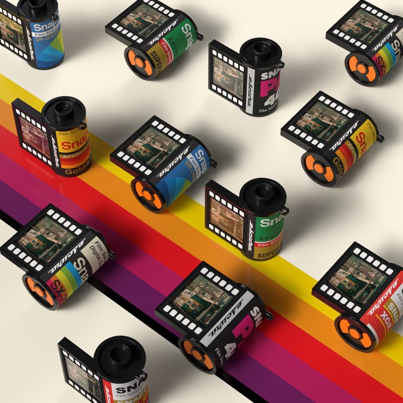 SnapRoll 模擬底片數位相機 大盒6入 (不重複)【盲盒】 - 科技小物 - 塑膠 多色