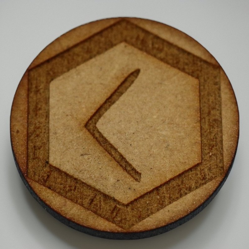 (Customized magic product) Xin Yu Yuan Wood Talisman (Rune Rune Series Li Ming) (Graduation Gift) - Other - Wood Khaki