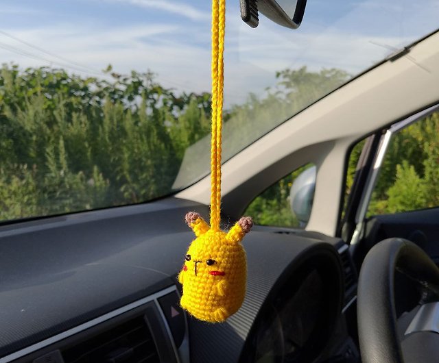 Pikachu car charm, Pikachu car accessory, バックミラーペンダント,Pikachu car ornament  - Shop Rizhik_toys Keychains - Pinkoi