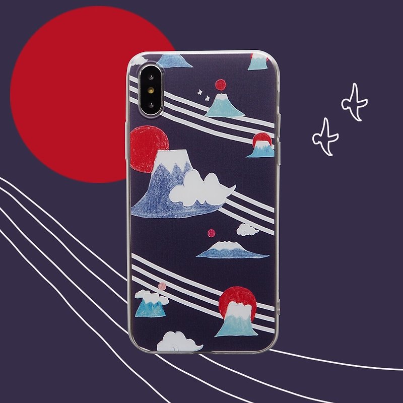 Everyone has a different Mount Fuji iPhone11 full model customization in their hearts - Phone Cases - Plastic Blue