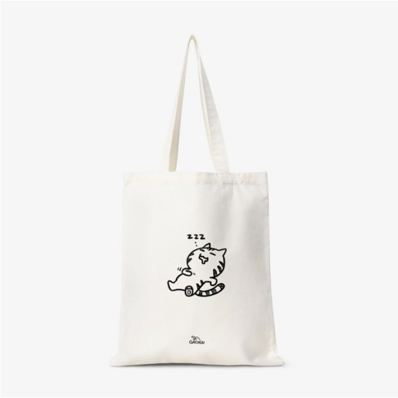 Cat sleeping Basic Eco Bag - Other - Cotton & Hemp Multicolor