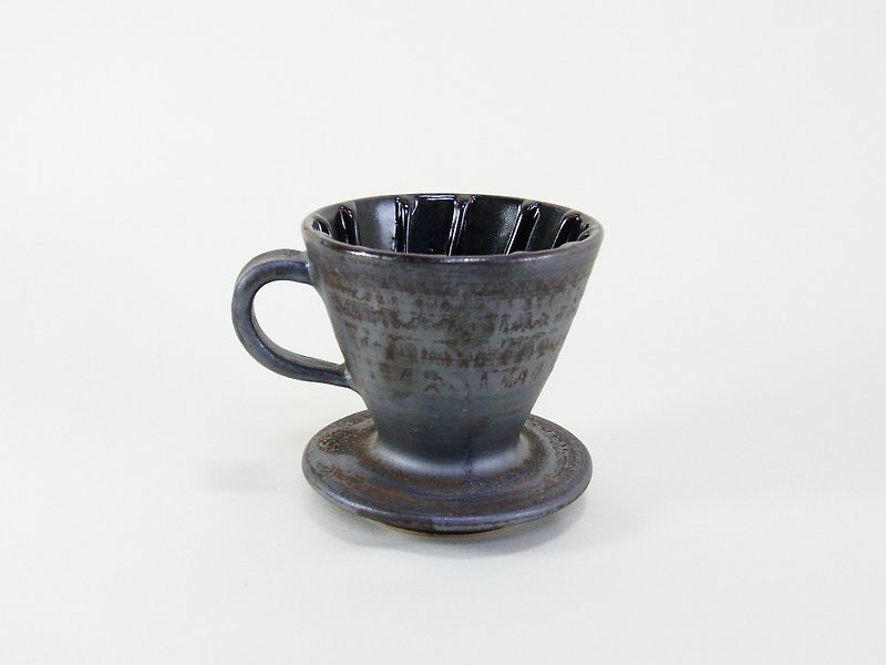コニカルコーヒーフィルター - マグカップ - 陶器 ブラック