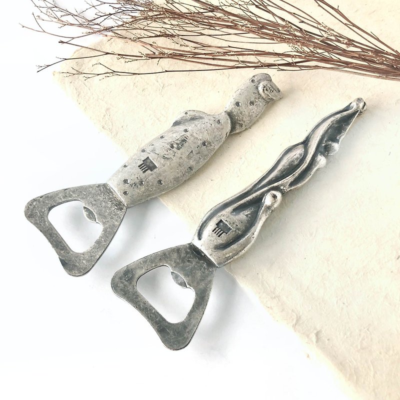 Early Antiquities-Italian Pewter Cactus Shaped Bottle Opener | Artista Visitatore Srl - Bottle & Can Openers - Other Metals Silver