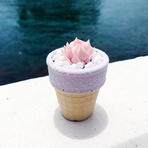 seesee アイスクリームコーン型 木製 花瓶 seesee アイスクリームコーン型 木製 花瓶 - メルカリ