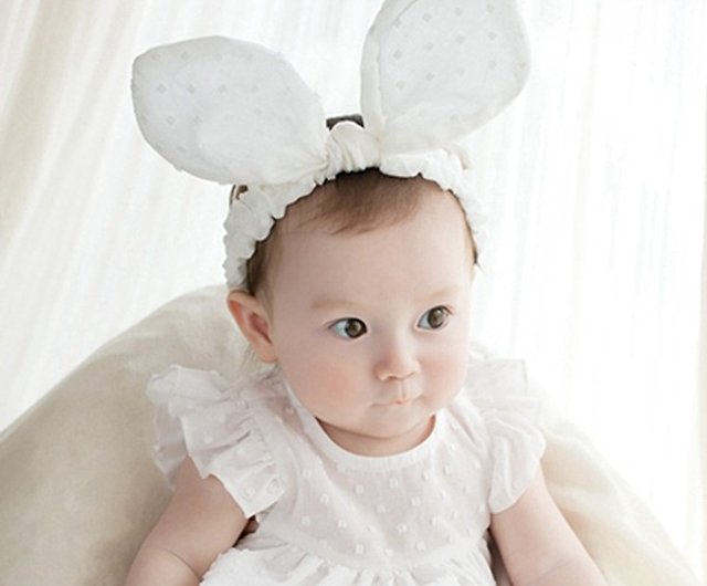 韓国ハッピー王子マリエル長耳うさぎ赤ちゃん女の子ヘアバンド韓国製 ショップ La Chamade 帽子 ヘアバンド Pinkoi