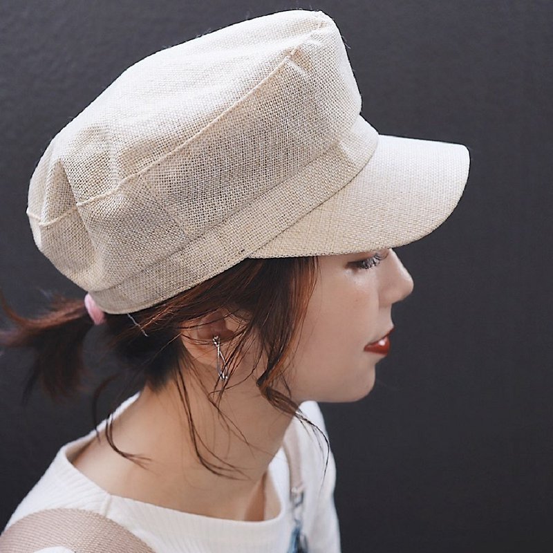 Breathable Classic Newsboy Cap Plain Visor Hat Women ICHIYON PLUS  icap0294 - Hats & Caps - Other Materials White