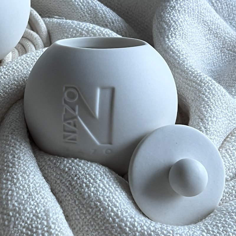 NAZO ceramic candle lid - น้ำหอม - ดินเผา ขาว