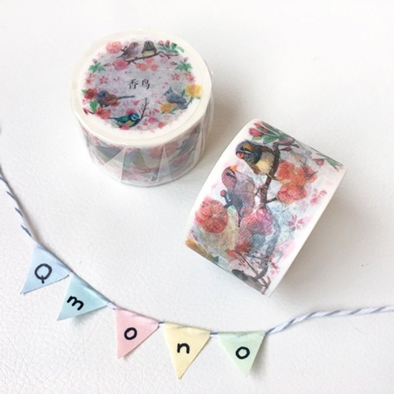 Travel and living original paper tape (YSH-YC-2015007 incense Bird) - Washi Tape - Paper Multicolor