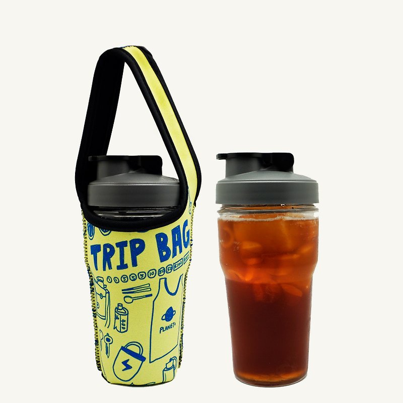 Spot BLR beverage bag Monocup environmental protection cup CLK space cover combination - Pitchers - Glass Green