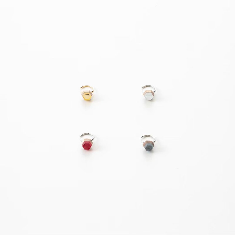 stone ear cuff - ต่างหู - ไม้ สีทอง