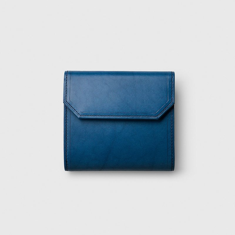 Japan Toyooka 4U folding wallet dark blue - Wallets - Other Materials 