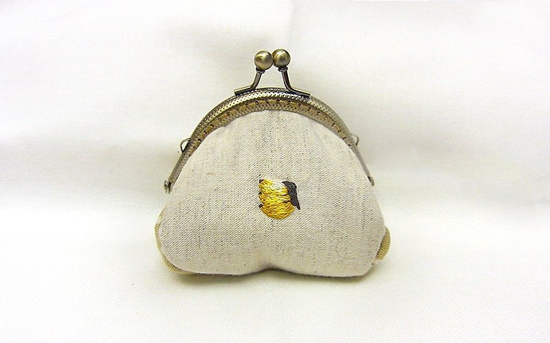 100% PURE fruits fruit mouth gold package / banana No. 2 - Coin Purses - Thread Yellow