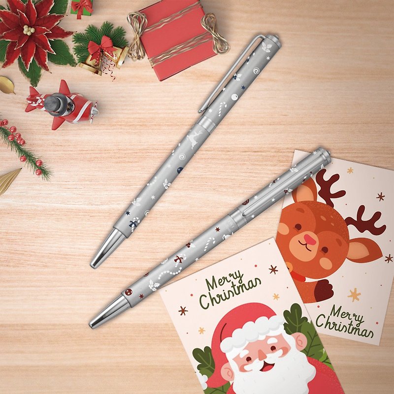 【ギフトにおすすめ】IWI クリスマス限定 ボールペン-0.7mmブラックオイル #2色オプション #クリスマス限定 - 油性・ゲルインクボールペン - その他の素材 