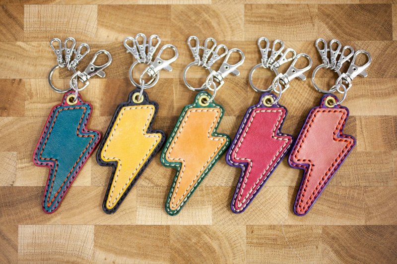 Lightning Keyring - Lightning Keyring - - เครื่องหนัง - หนังแท้ หลากหลายสี