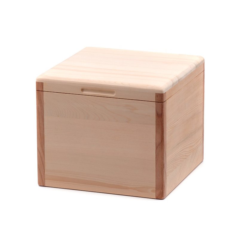 Taiwan cypress rice box 5 kg open type rice cup | solid wood rice bucket that can breathe in both directions - Cookware - Wood Gold