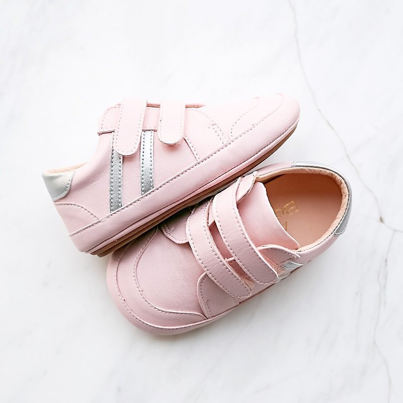 AliyBonnie休閒運動風寶寶鞋-月光粉 - 童裝鞋 - 真皮 粉紅色