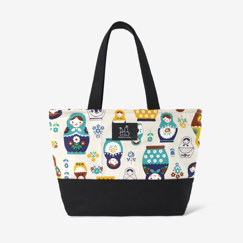 Russian Doll Tote Bag - กระเป๋าถือ - ผ้าฝ้าย/ผ้าลินิน หลากหลายสี