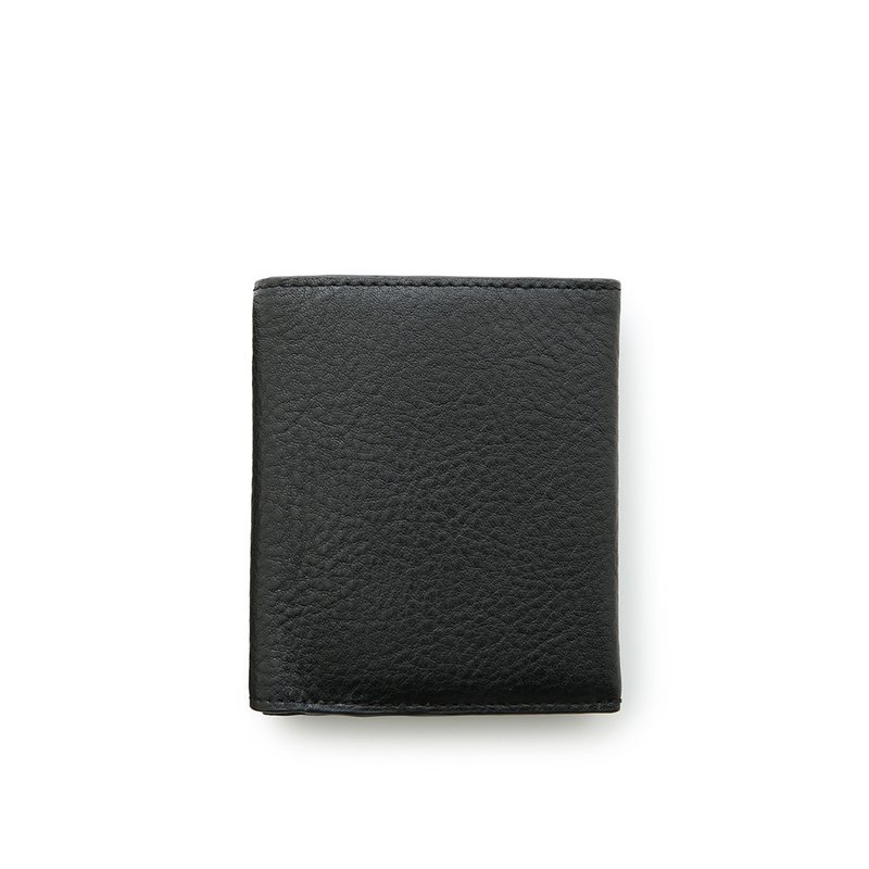 Opt short clip - carbon black - Wallets - Genuine Leather Black