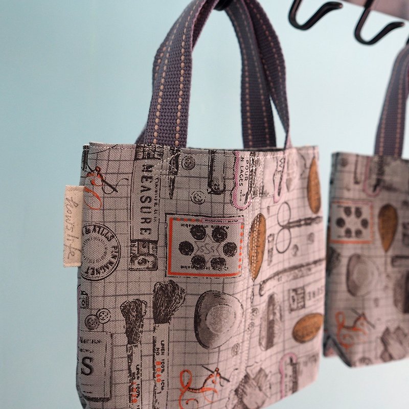 Howslife- printing series practical portable tote bag / tote bag / lunch bag - กระเป๋าแมสเซนเจอร์ - ผ้าฝ้าย/ผ้าลินิน หลากหลายสี