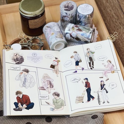 ちちちち // MAGZINE STYLE no.2 // 光沢PETテープ 7.5cm