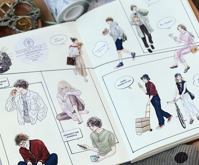 ちちちち // MAGZINE STYLE no.2 // 光沢PETテープ 7.5cm