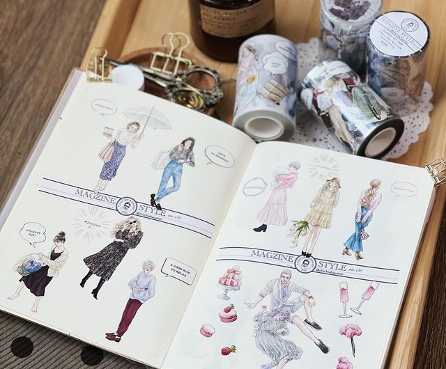 ちちちち // MAGZINE STYLE no.2 // 光沢PETテープ 7.5cm - ショップ