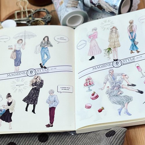 ちちちち // MAGZINE STYLE no.2 // 光沢PETテープ 7.5cm - ショップ