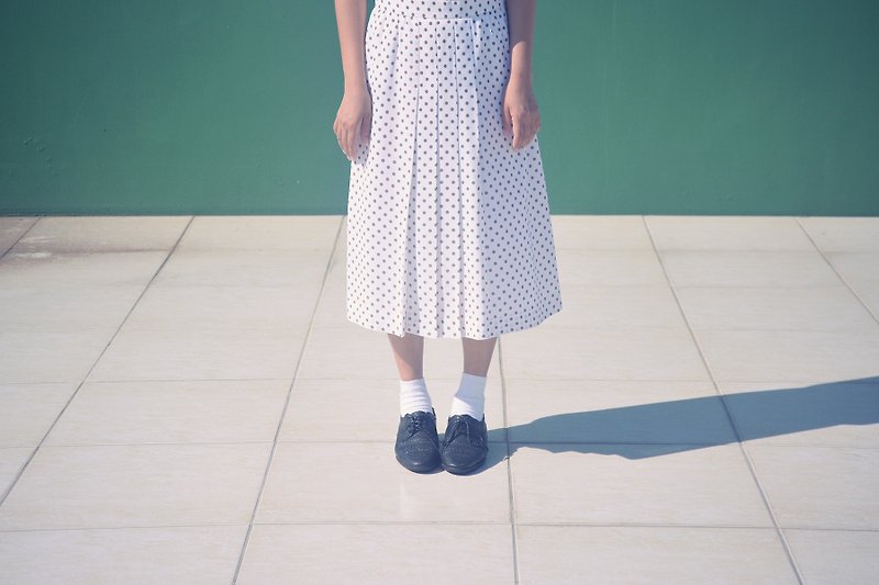 Pearl milk tea | vintage dress - Skirts - Other Materials 