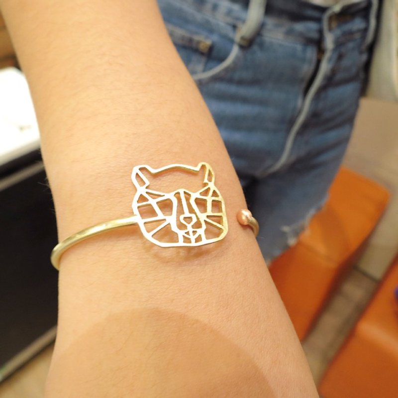 One Bear bracelet - สร้อยข้อมือ - โลหะ สีส้ม