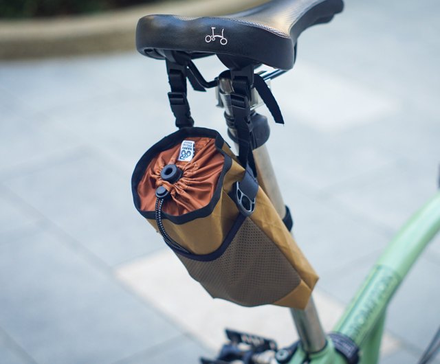カーキ キルティング 自転車バッグ ブロンプトン自転車サドルバッグ-X-PAC（USファブリック）カーキ