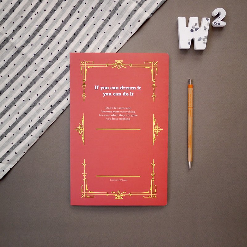 思考手札-方眼筆記本B5 (紅) - 筆記簿/手帳 - 紙 紅色