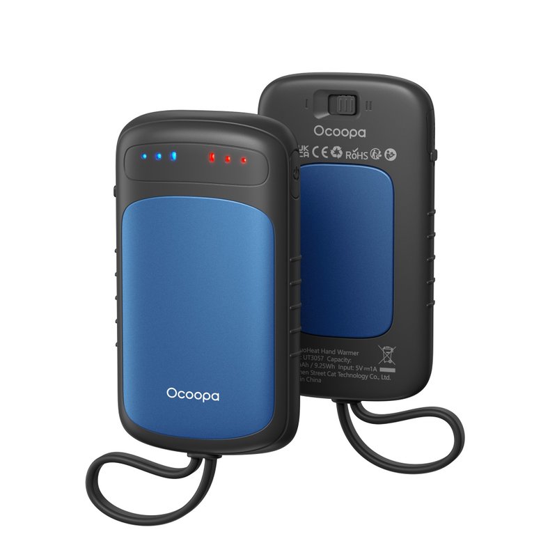 雙面速熱暖手寶 │ Ocoopa UT5 Douheat│前後發熱暖蛋-藍色 - 其他 - 其他金屬 