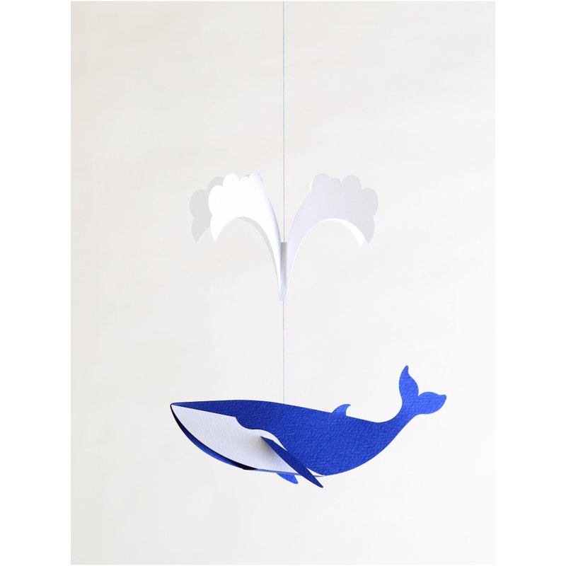 Pepamokit Whale 002 - Wood, Bamboo & Paper - Paper Multicolor