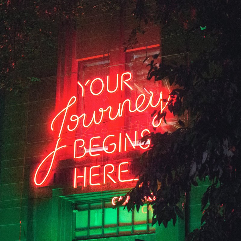 YOUR Journey BEGINS HERE霓虹燈LED發光字Neon Sign Light - 燈具/燈飾 - 壓克力 透明