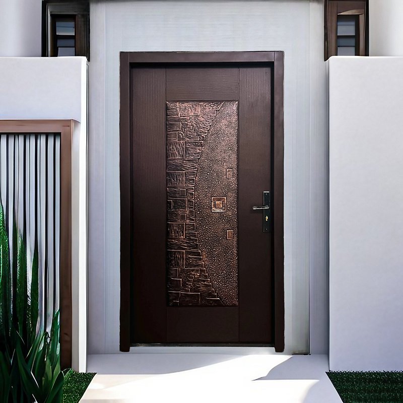 Daqi 高級鋳造アルミニウムドア玄関ドア台中玄関ドア桃園玄関ドア - その他の家具 - 金属 グレー