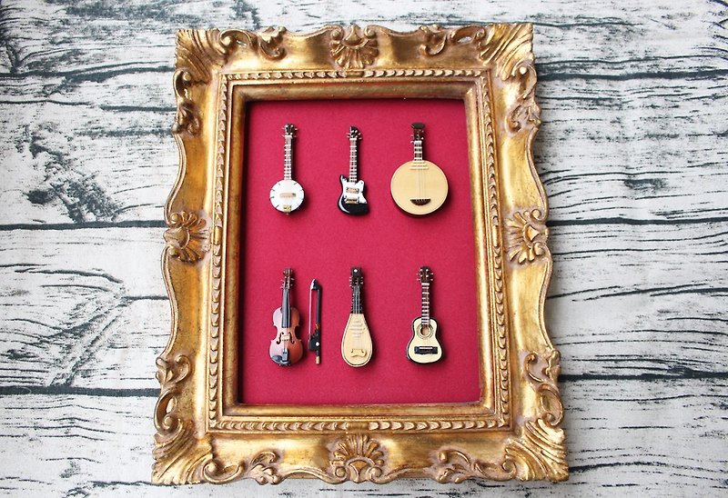 Handmade Musical Instrument Hang Decoration【Limited Edition】 - Items for Display - Acrylic Red