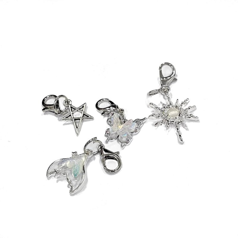 【腳上綁鞋帶-加購品】鞋花串 - 其他 - 棉．麻 銀色
