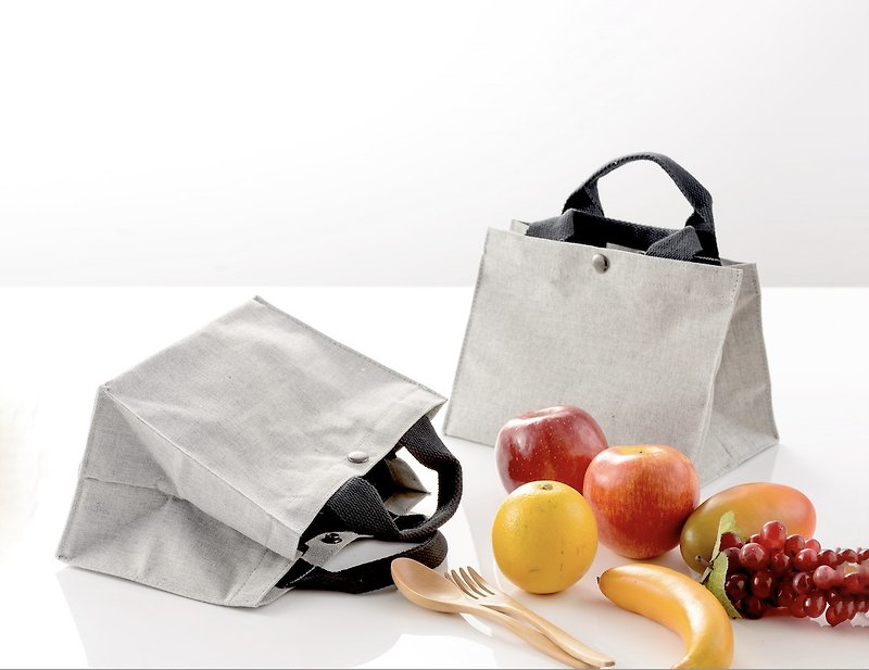 PET Recycled small carry Bag - Handbags & Totes - Eco-Friendly Materials Gray