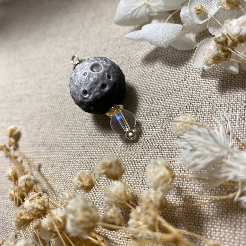 【Yuehua】 Silver Stone Moon, Sri Lanka Moonstone - Necklaces - Semi-Precious Stones 