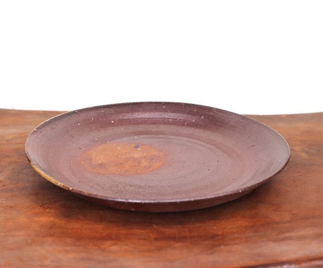 Bizen ware plate (21cm) sr3-079 - Shop soubeegama Plates & Trays ...