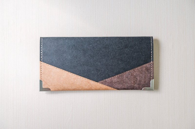 [Environmental Protection and Sustainability] Colored patchwork series long wallet - กระเป๋าสตางค์ - กระดาษ 