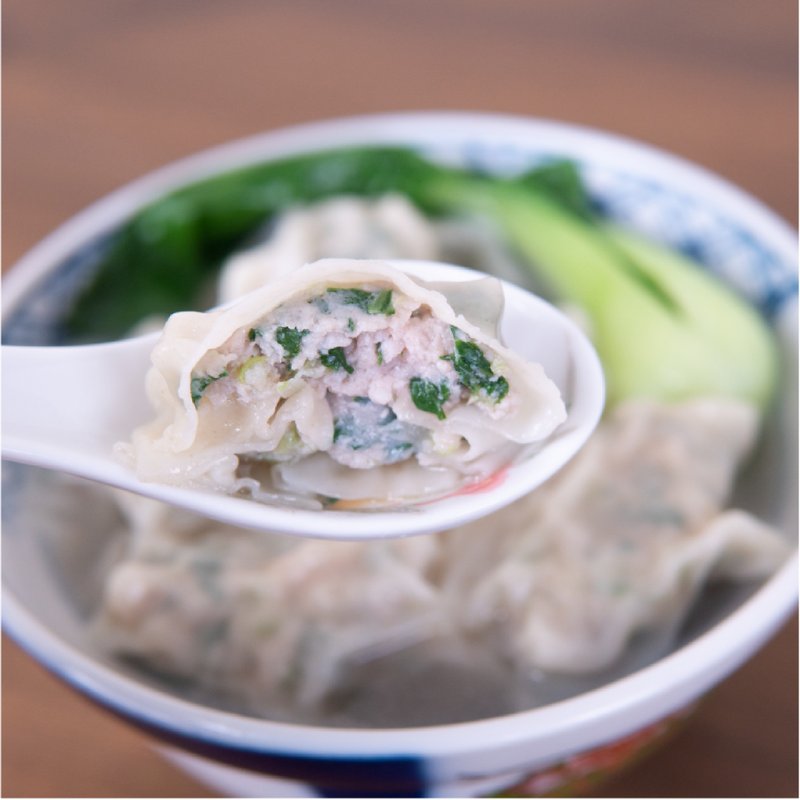 Vegetable meat big wonton │Green river vegetable minced meat with perfect proportion, not greasy and refreshing - Prepared Foods - Fresh Ingredients White