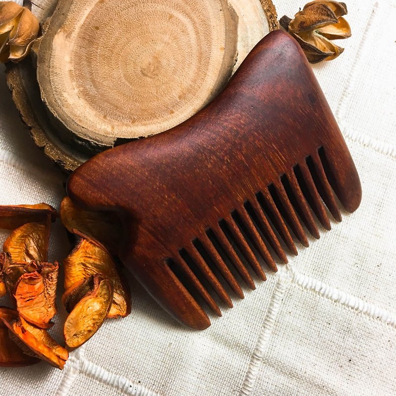 Manual scraping massage wooden comb-styling wooden comb - Other - Wood Red