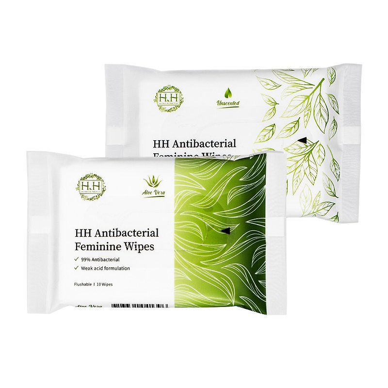 HH 女性私密濕式衛生紙(抗菌配方/10抽) x10包 - 布衛生棉/生理用品 - 紙 