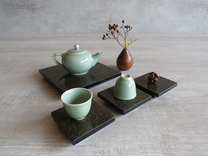 HO MOOD Deconstruction Series-Hand-made pot holder - Coasters - Wood Brown