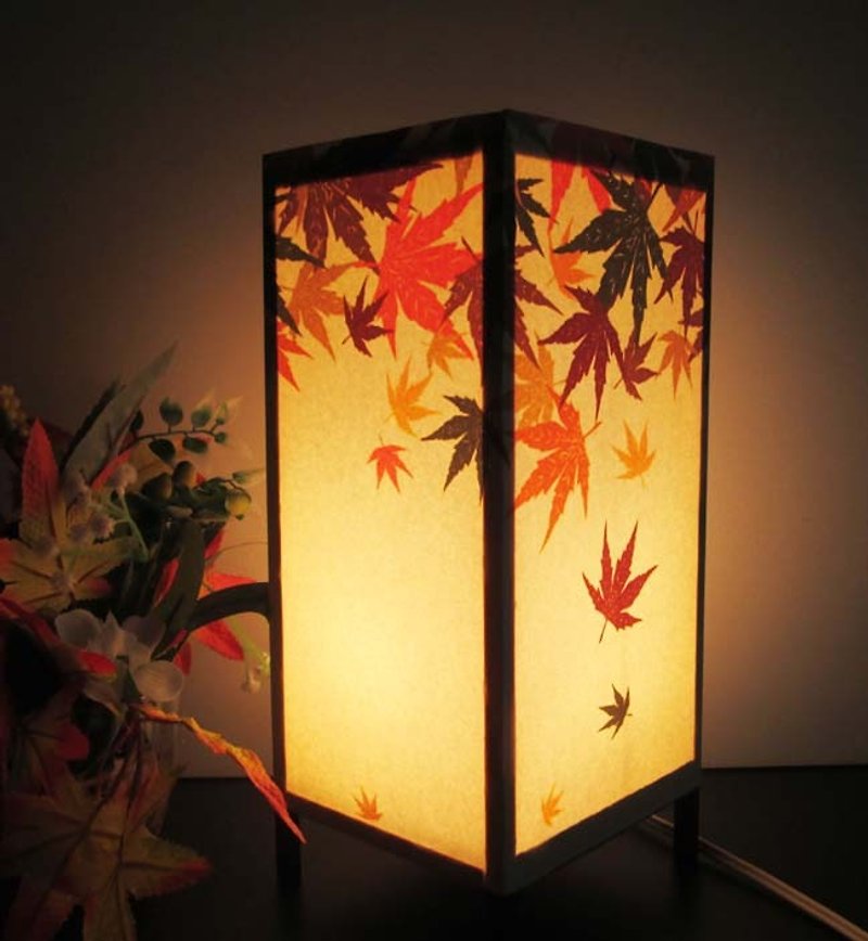Maple leaves no sorrow «Dream light» Peace and healing will be resurrected ★ Light stand - Lighting - Paper Orange