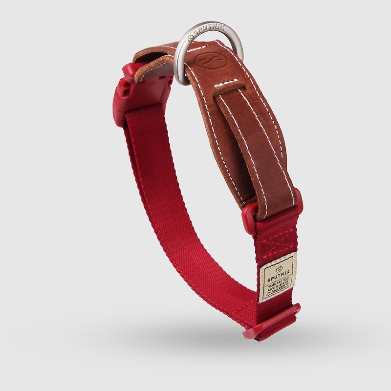 SPUTNIK collar - red (L) - ปลอกคอ - เส้นใยสังเคราะห์ สีแดง
